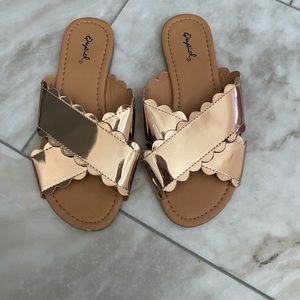rose gold sandal